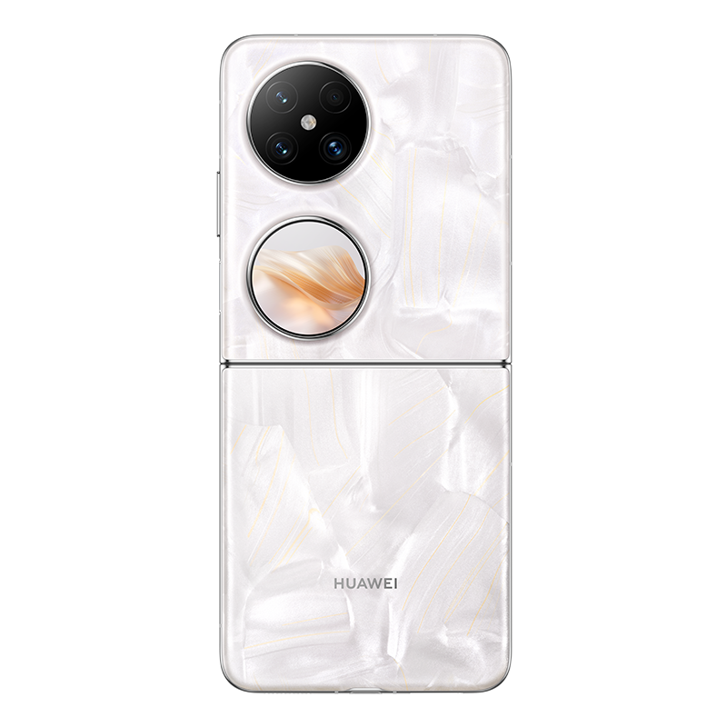 华为/HUAWEI Pocket 2 256GB 洛可可白 超平整超可靠 全焦段XMAGE四摄 紫外防晒检测 鸿蒙折叠屏手机