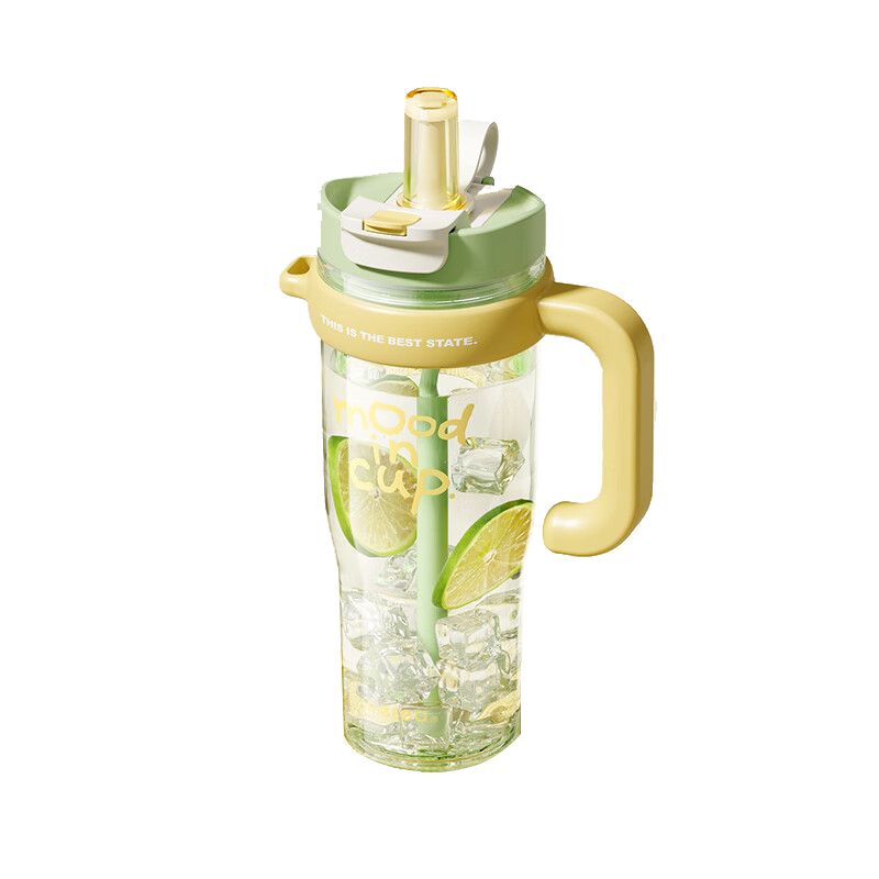 物生物(RELEA)大力水守太空杯1250ML-青梅起泡绿