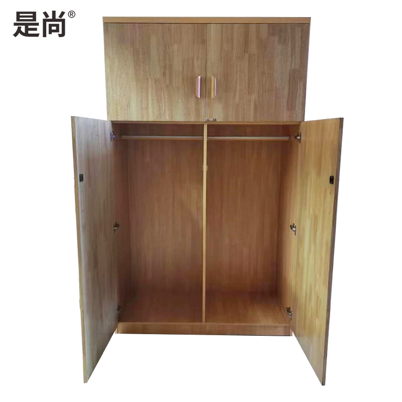 是尚 四门衣柜 1200*2000*600 原木色高清大图