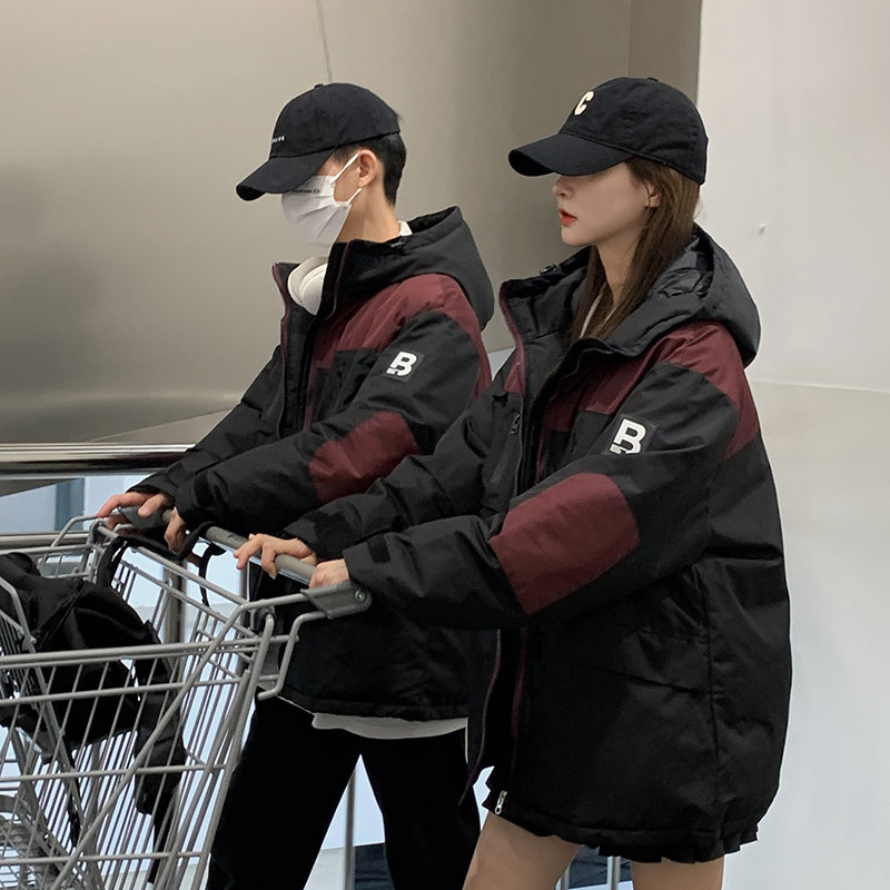 工装羽绒棉服可男女同款2023宽松百搭款无袖棉衣派加厚冲锋衣 黑色 M