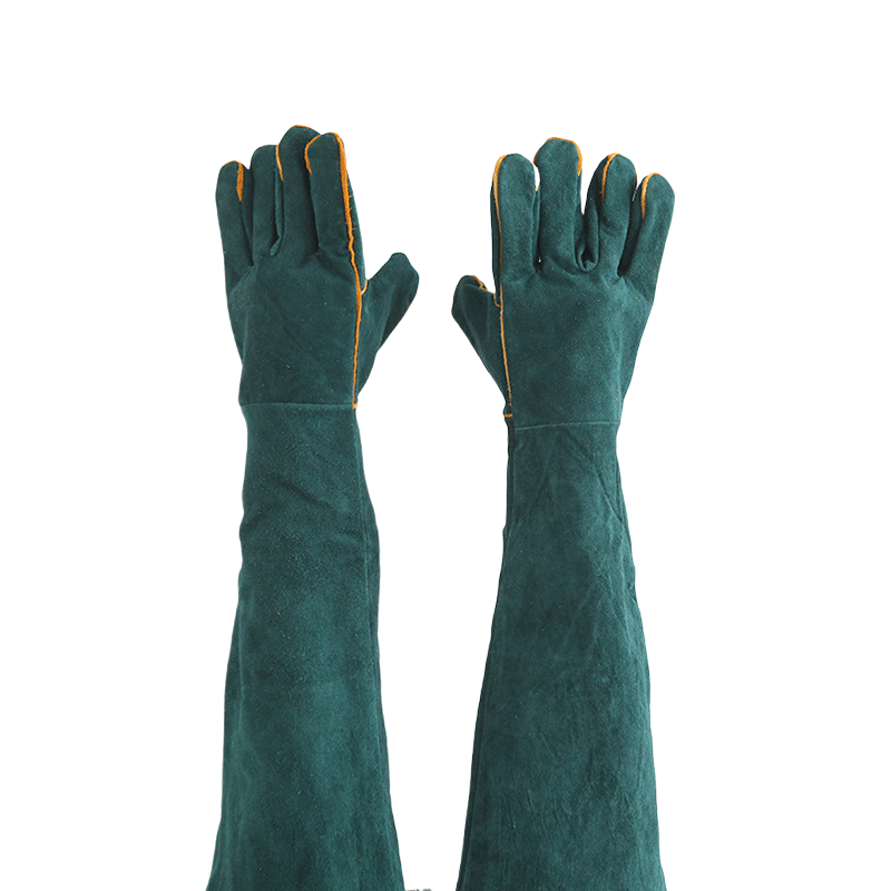 酷美智悦 焊护手套墨绿色牛皮35cm KM-FH235 双高清大图