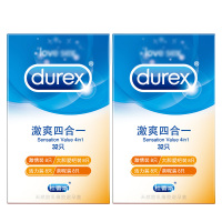杜蕾斯(Durex)避孕套 激爽四合一32只*2盒 活力润滑型安全套 标准款 男用成人计生情趣用品