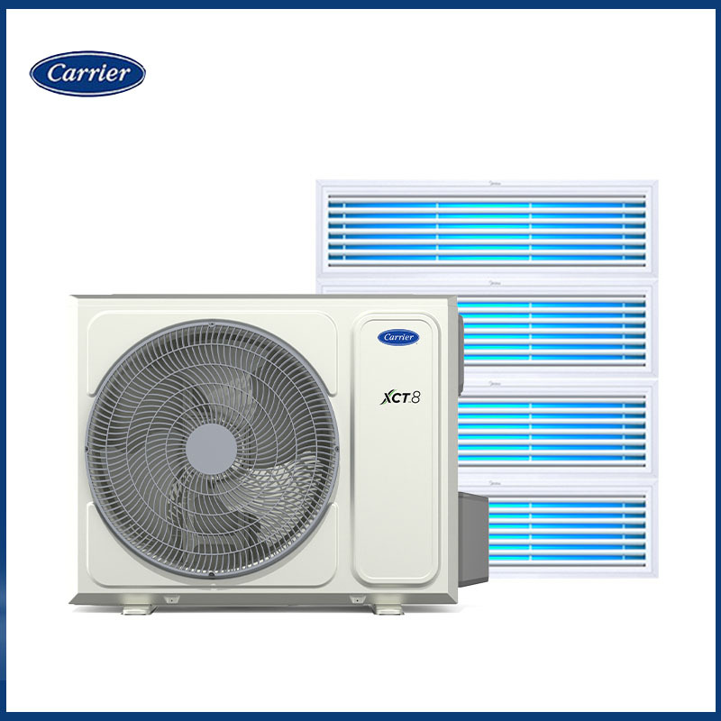 carrier 开利家用智能中央空调xct8 大5匹一拖四 风管机小多联商用