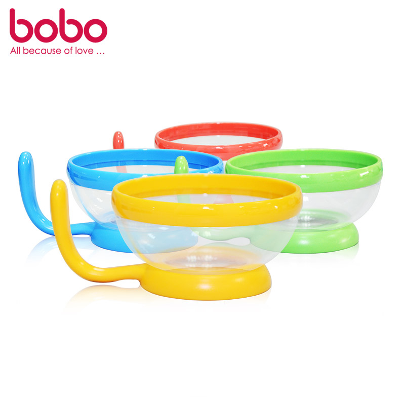 乐儿宝(bobo)易握学食碗(Tritan料)绿色 BD121-G