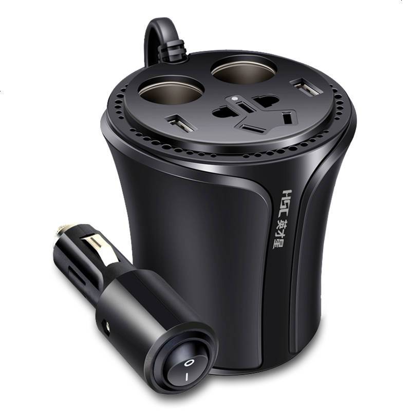 车载逆变器12v转220V家用电源转换汽车多功能点烟充电插座