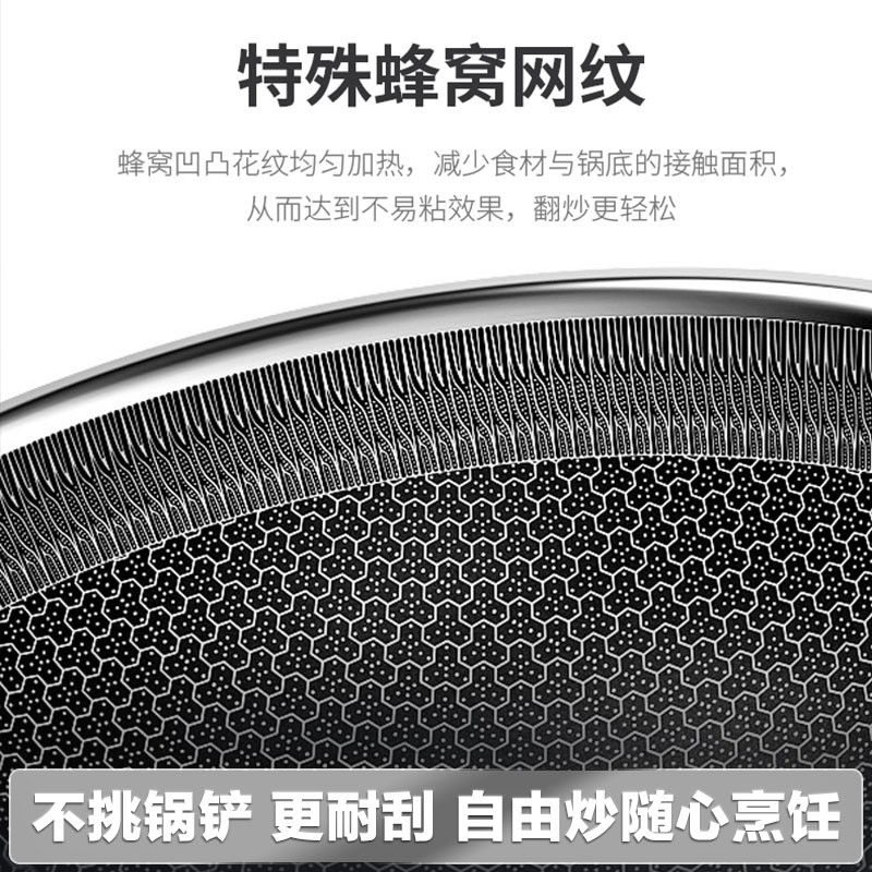康巴赫 316L不锈钢炒菜锅32cm CHC32A3高清大图