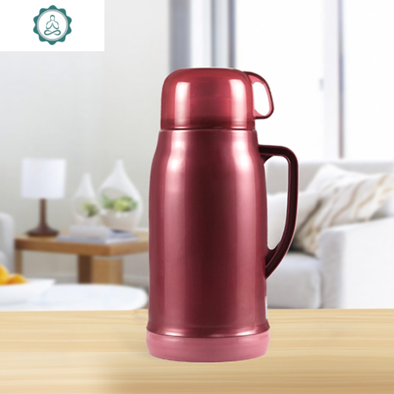 按压式迷你小热水瓶家用玻璃内胆暖水瓶车载便携保温瓶