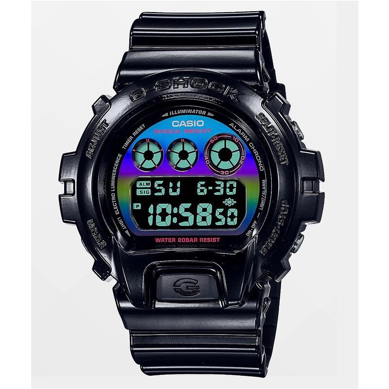 GSHOCK中性运动手表彩虹背光休闲手表DW6900RGB1防水200米高清大图