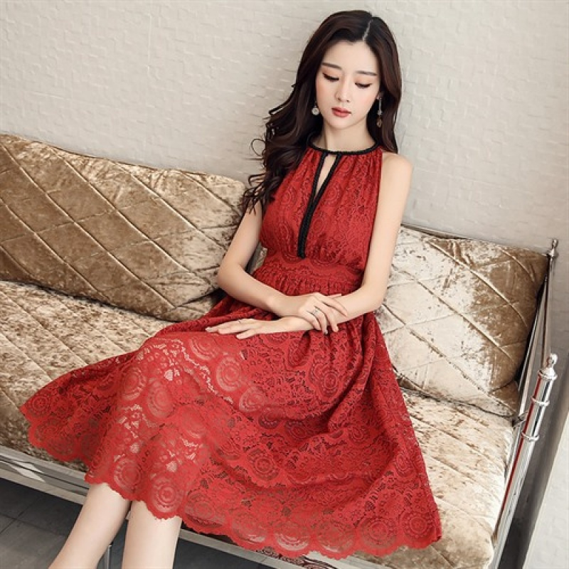 2018新款女装 明星同款衣服衣橱时尚高档安迪2017品牌夏装连衣裙