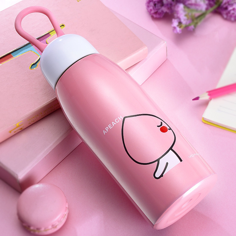 韩版卡通真空不锈钢保温杯女男士创意便携学生儿童可爱水杯茶杯子
