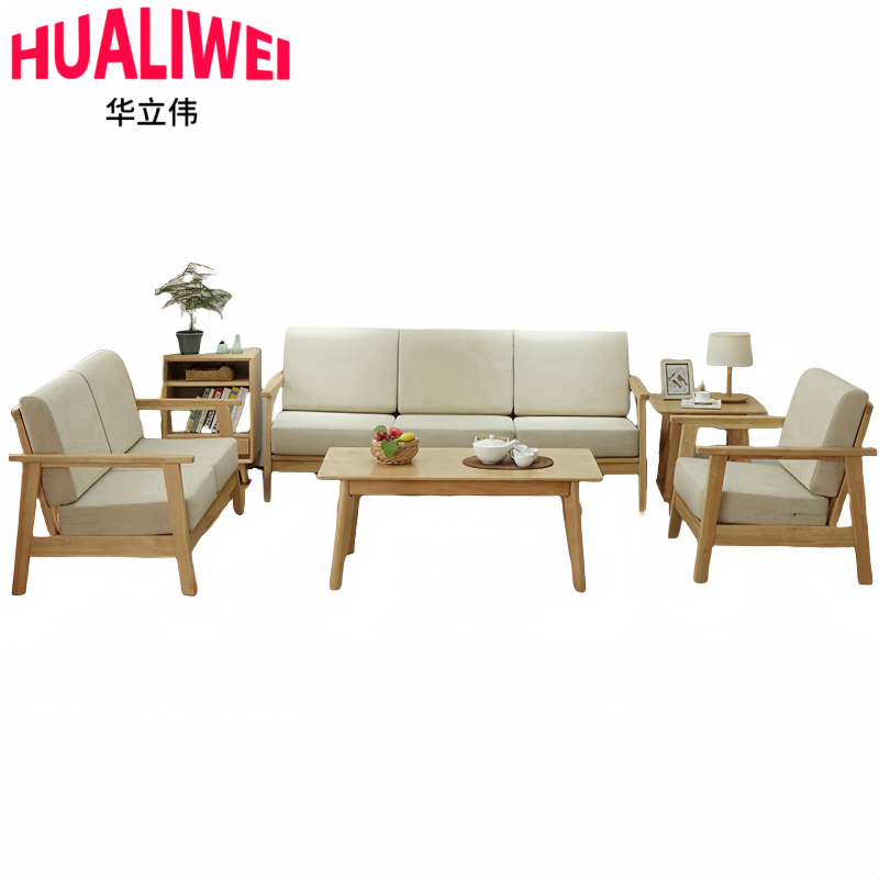 华立伟沙发组合1+1+3+茶几套高清大图