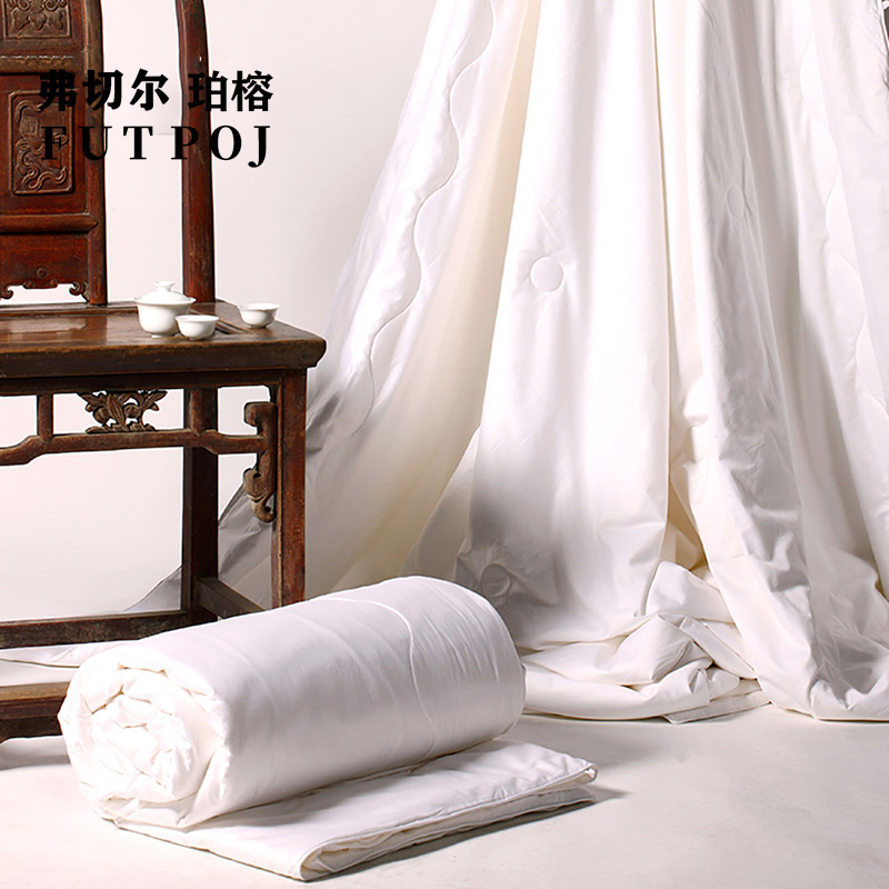 弗切尔珀榕全棉贡缎蚕丝被200*230cm/FDCS220018高清大图
