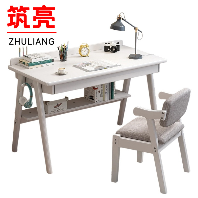 筑亮 实木电脑桌 Y51 套高清大图