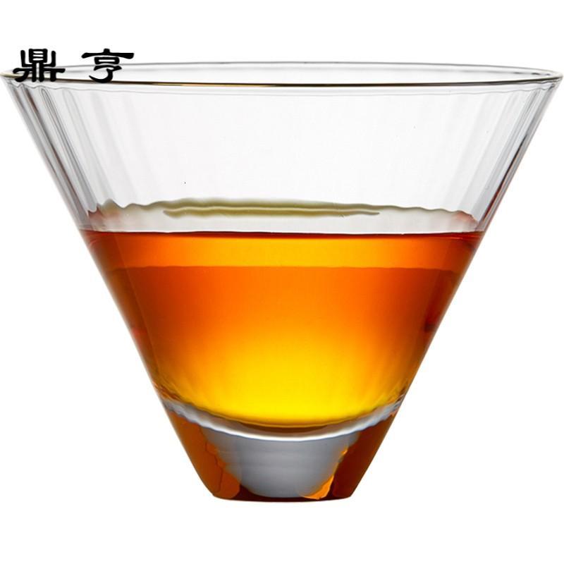鼎亨 小玻璃杯小品杯100ml品茗杯耐高温品茶茶杯喝茶玻璃小杯子
