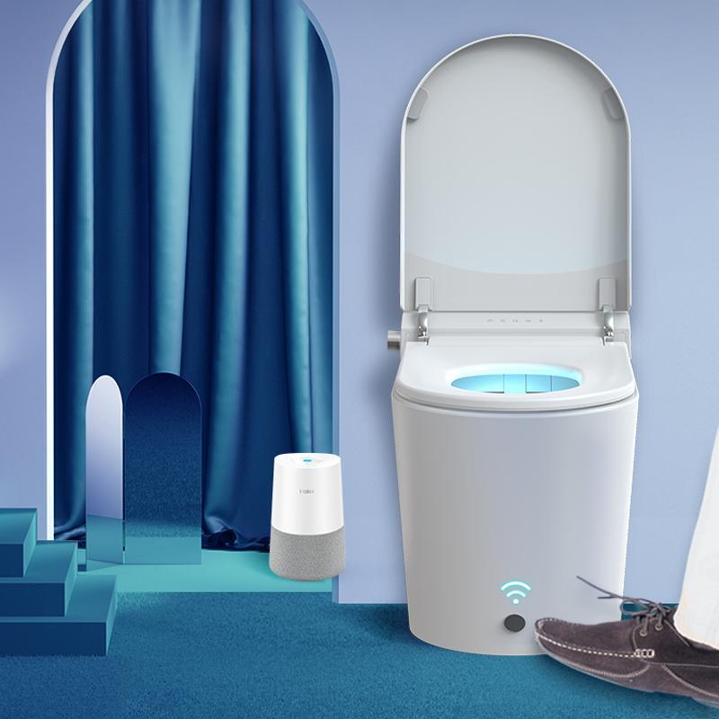 海尔（Haier） 全自动即热式智能遥控女性清洗喷嘴自洁座圈抗菌 智能马桶盖板坐便器洁身器 HD-4026 400坑距