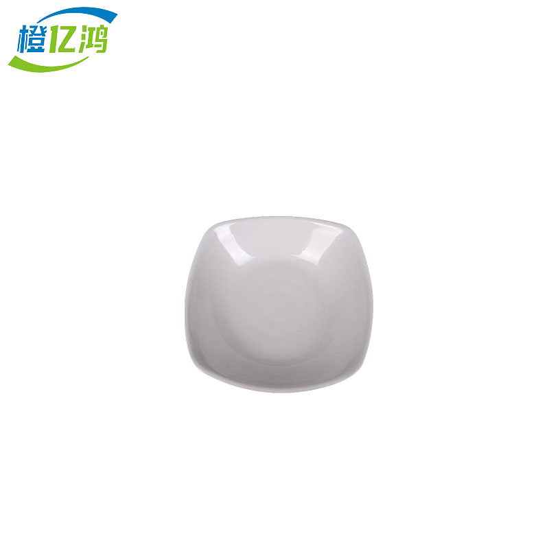 橙亿鸿 密胺四方碟 4英寸直径10.3cm 个高清大图