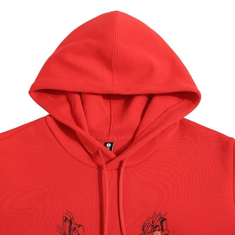 阿迪达斯(adidas)neo男装春秋新款运动服芝麻街连帽新针织透 HD7295 红色