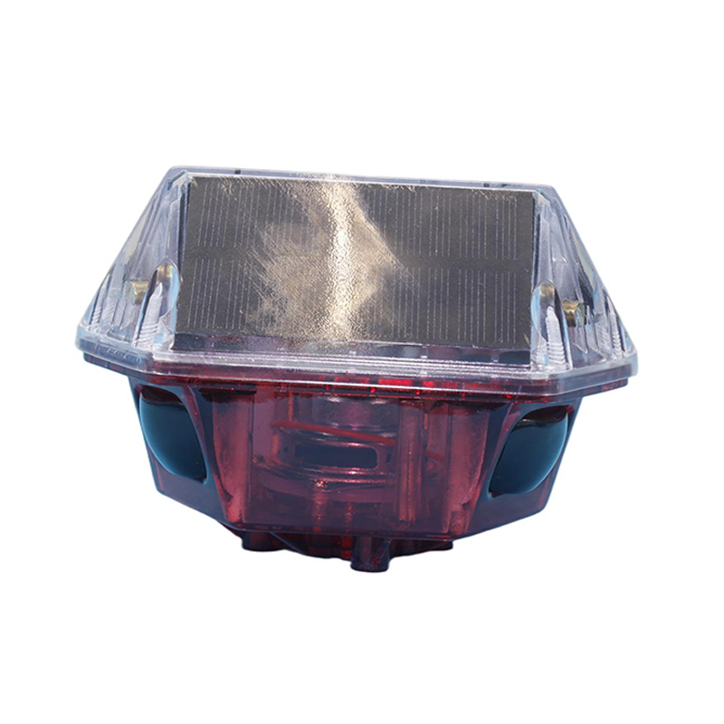 晫安联 ZX3009 DC3.7V 1.2W IP65 0.5Hz LED 多功能太阳能警示灯(计价单位:盏) 红色高清大图