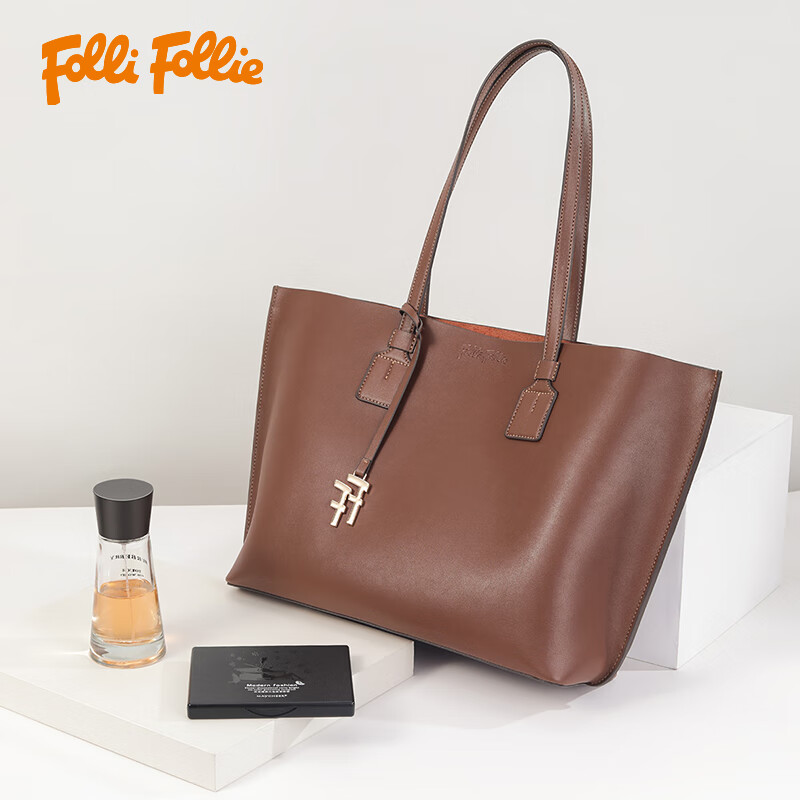 FOLLI FOLLIE 真皮时尚托特包(SB24JLP001)高清大图