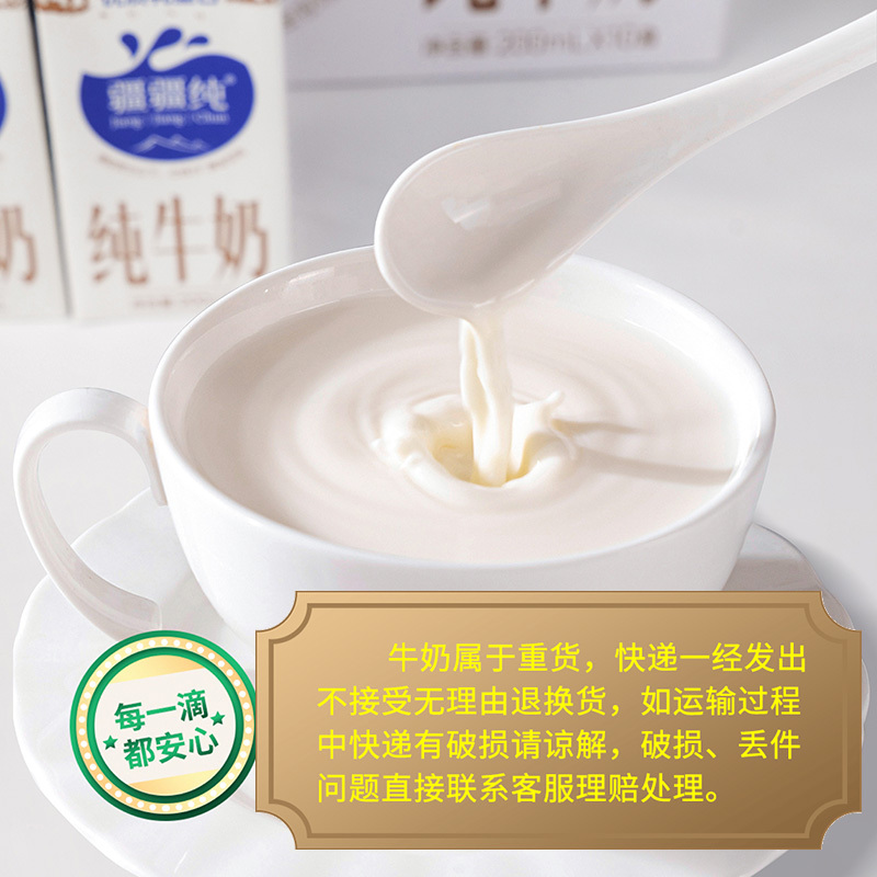 疆疆纯纯牛奶五连包200ml*10盒优质乳蛋白成人儿童学生营养早餐奶
