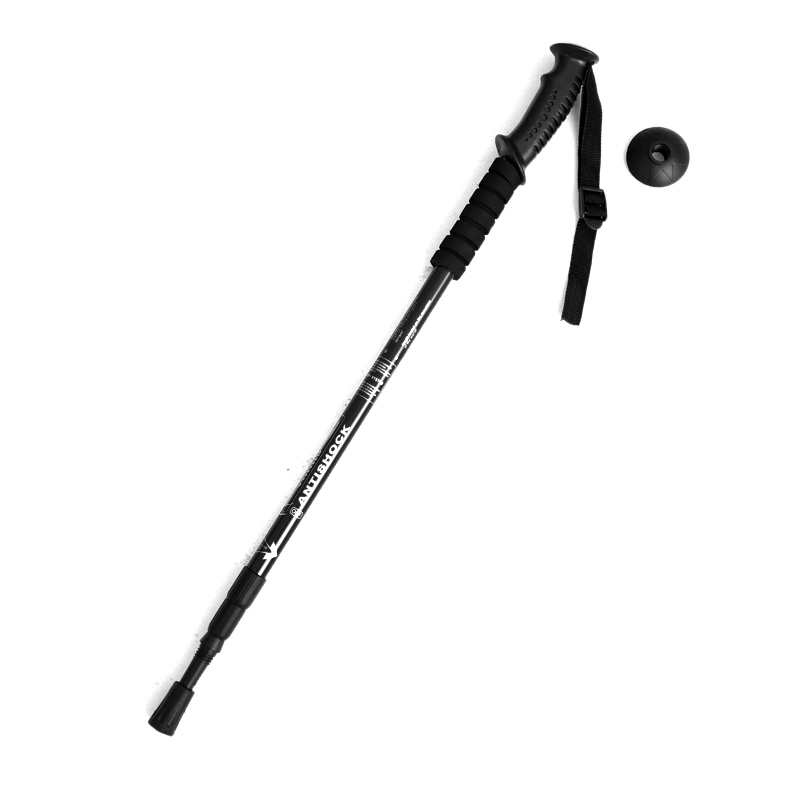 狼行者 LXZ-5018 直柄登山杖（单支） 黑色