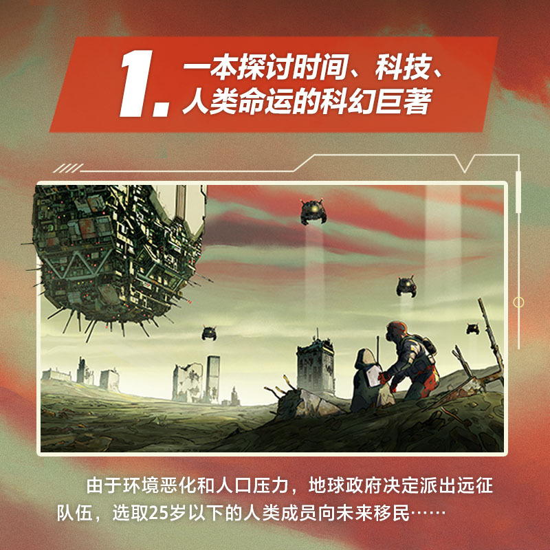 时间遗民 [正版]刘慈欣科幻漫画系列 时间移民 刘慈欣著 雨果奖得主刘慈欣经典科幻代表作图像小说版 关怀人类社会终的命运