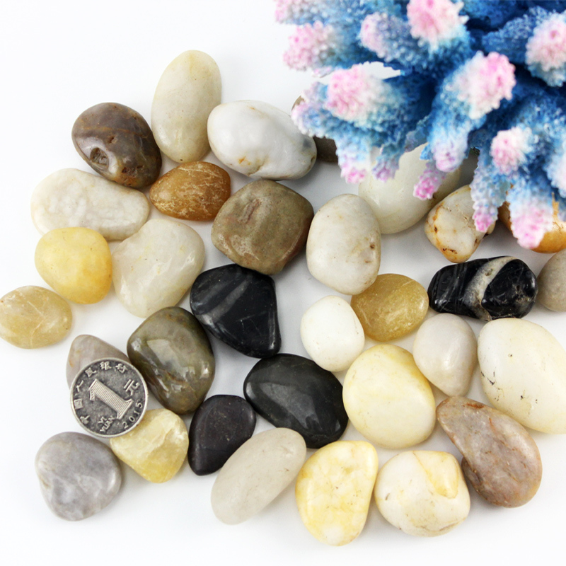 鱼缸底砂造景摆件装饰小彩石白沙石头底沙水族夜光石子铺底石假底高清大图