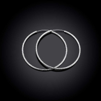 Women silver plated earring镀925纯银时尚夸张耳圈耳环耳饰E042