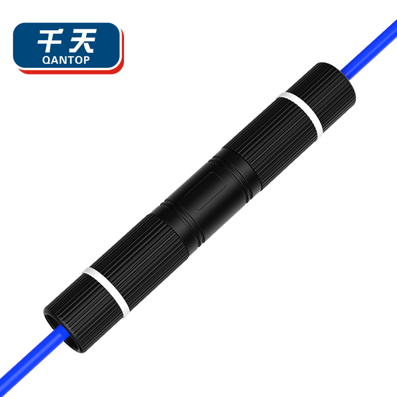 千天(QANTOP)网线直通头对接头器网线延长器RJ45网口连接器千兆屏蔽工程室外防水双通头转接头1个QT-ZT005