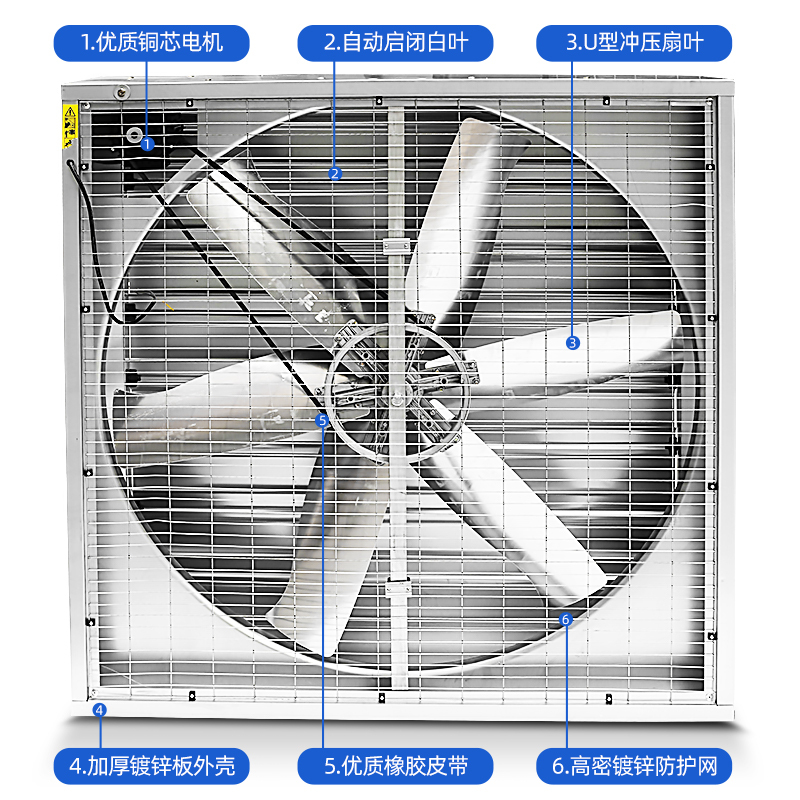 负压风机大功率工业排风扇强力排气扇大棚养殖场换气扇
