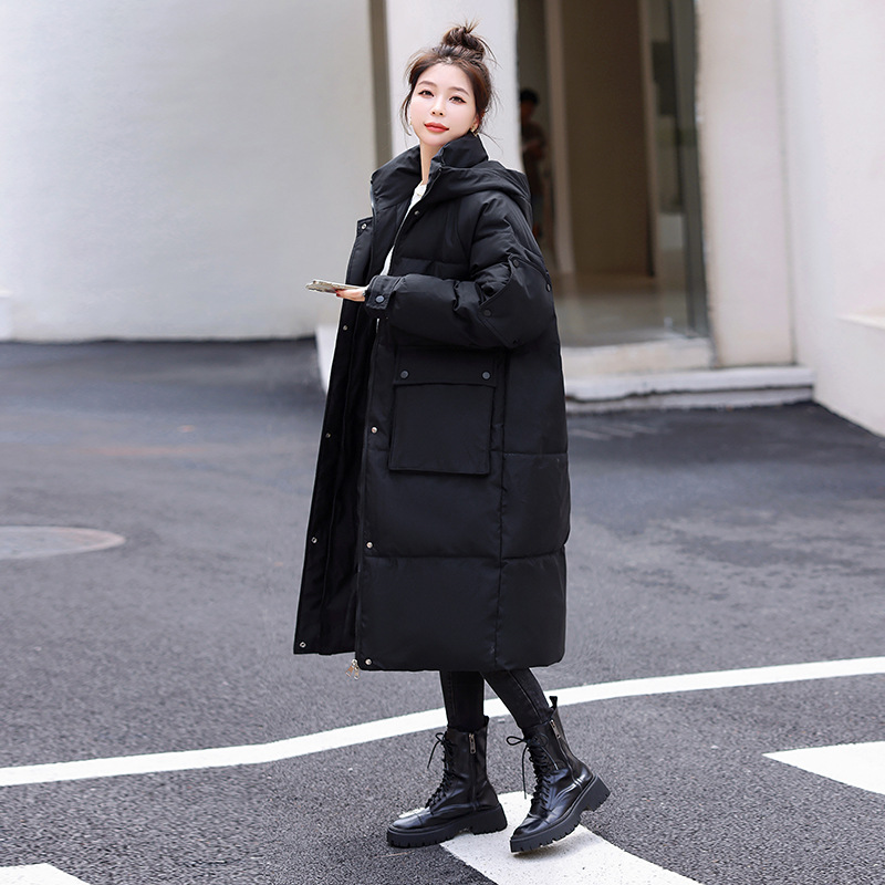 加厚长款棉袄女2023年新款面包服羽绒棉衣棉服女韩版宽松冬季外套高清大图