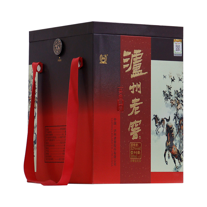 泸州老窖头曲臻传52度 500ml*4瓶礼盒浓香型白酒高清大图