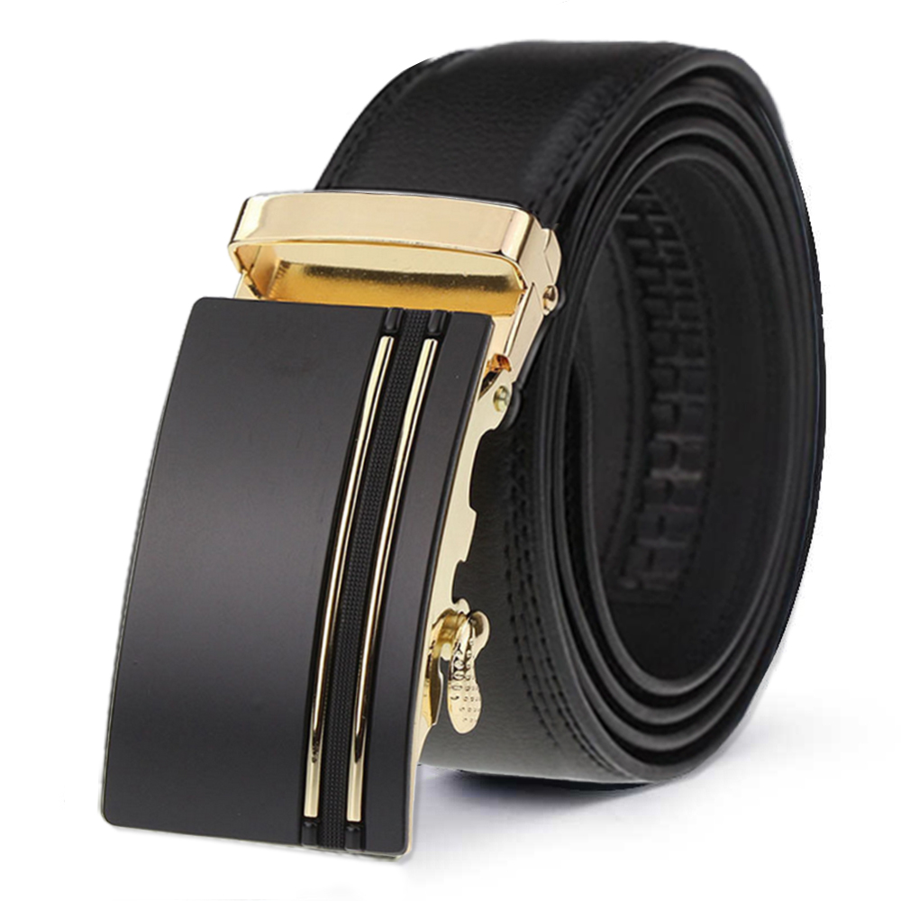 费凯丹 大牌时尚绅士款自动扣商务真皮腰带 男士真皮商务休闲皮带
