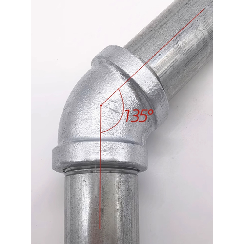 兴酉 镀锌45°弯头 DN15 个高清大图