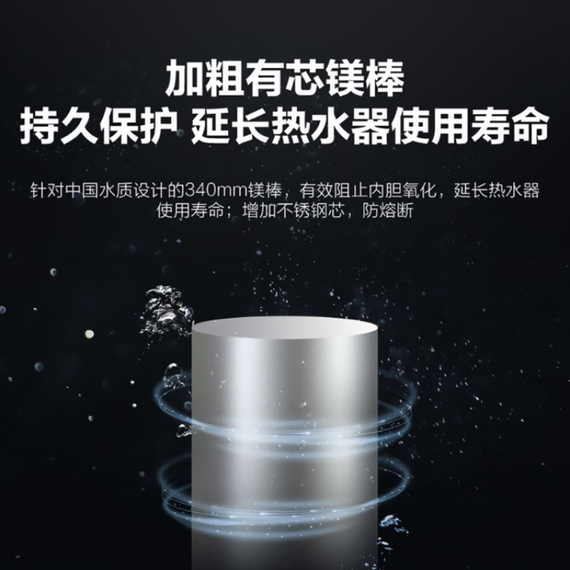 海尔(Haier)电热水器100升3.3KW变频速热手机APP智控 一级能效健康抑菌 ES100H-GA3(2AU1)高清大图