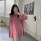 纯色长袖女装上衣服秋季2020新款韩版宽松慵懒风大版色T恤ins潮