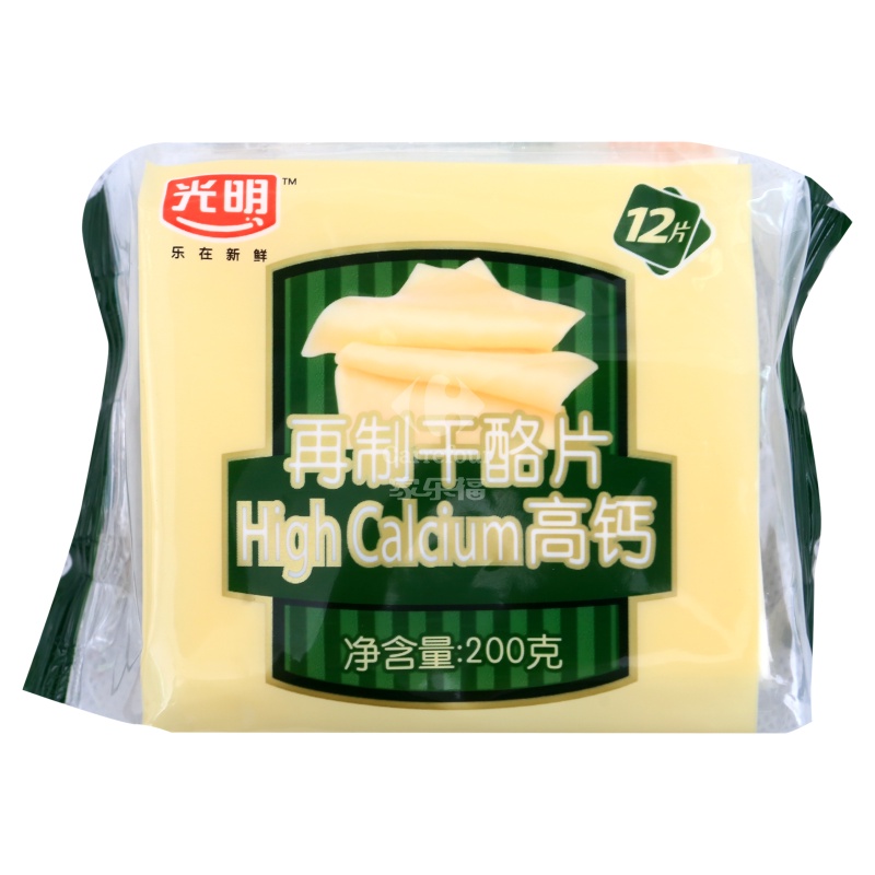 光明高钙再制干酪片200g