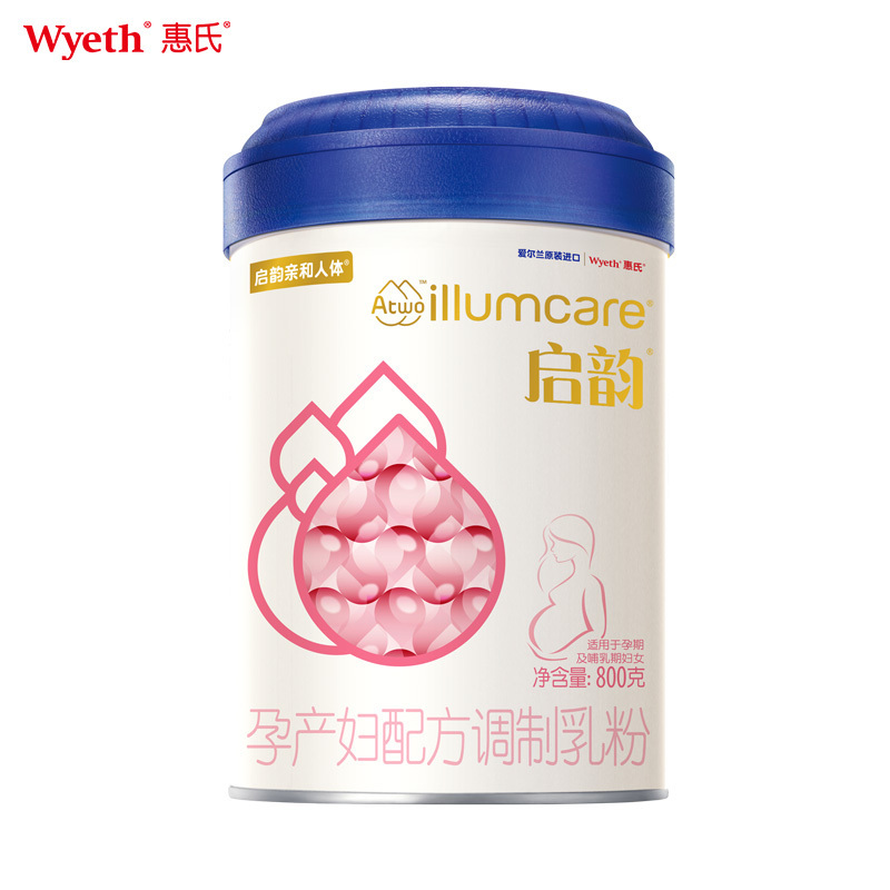 惠氏启赋启韵(Wyeth illumcare)孕妇奶粉 孕产妇配方 孕妈奶粉(孕期哺乳期适用)800g