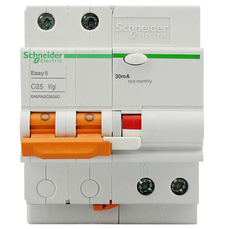 施耐德电气（Schneider Electric）断路器 漏电保护器 E9系列2P25A带漏保空气开关