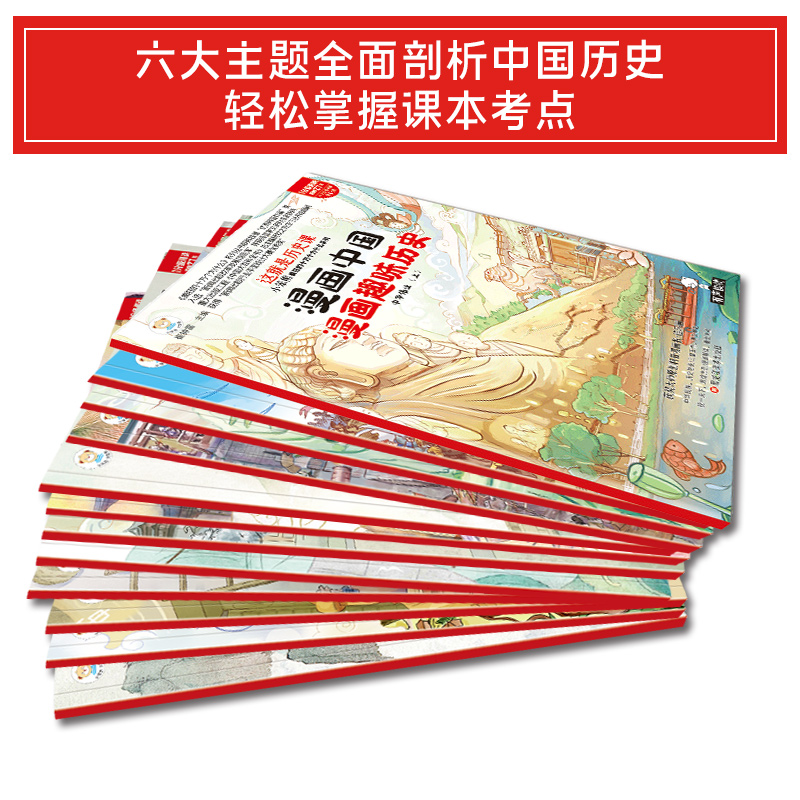 这就是历史课漫画中国[全12册] [正版]漫画中国史全套12册少儿童版趣味历史百科全书绘本小学生三四五六年级课外阅读书籍高清大图