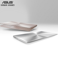 华硕（ASUS）灵耀金属超极本RX310UA7100 13.3英寸轻薄本商务办公超薄学生手提笔记本电脑（i3-7100U 8G 256GB）石英灰/玫瑰金 定制