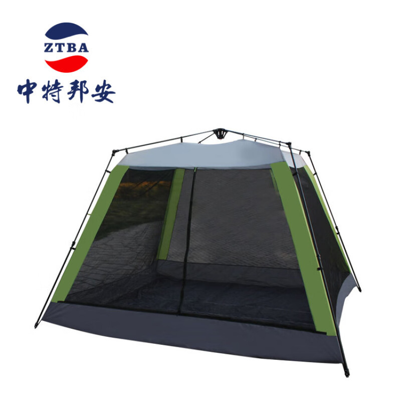 帐篷 中特邦安 ZT-ZP102 单层帐 多人 春秋季 绿色
