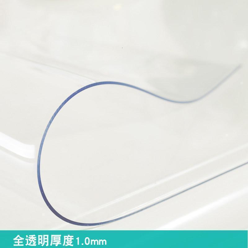 家柏饰(CORATED)桌垫防水pvc桌布餐桌布电视柜透明防油免洗茶几圆桌塑料书桌桌布高清大图