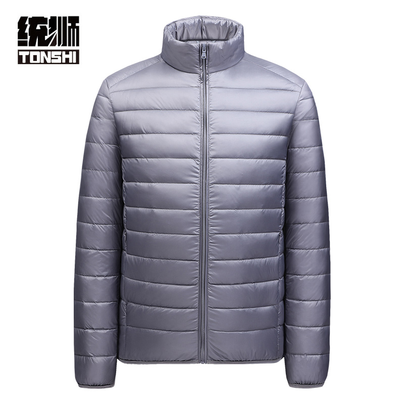 统狮羽绒服轻便外套 A10 件 灰色 L