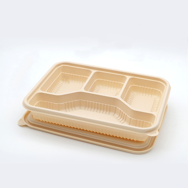 百晟长恒 BSCH-67 环保淀粉四格餐盒 4-2 4个/套 (计价单位:套)黄色高清大图