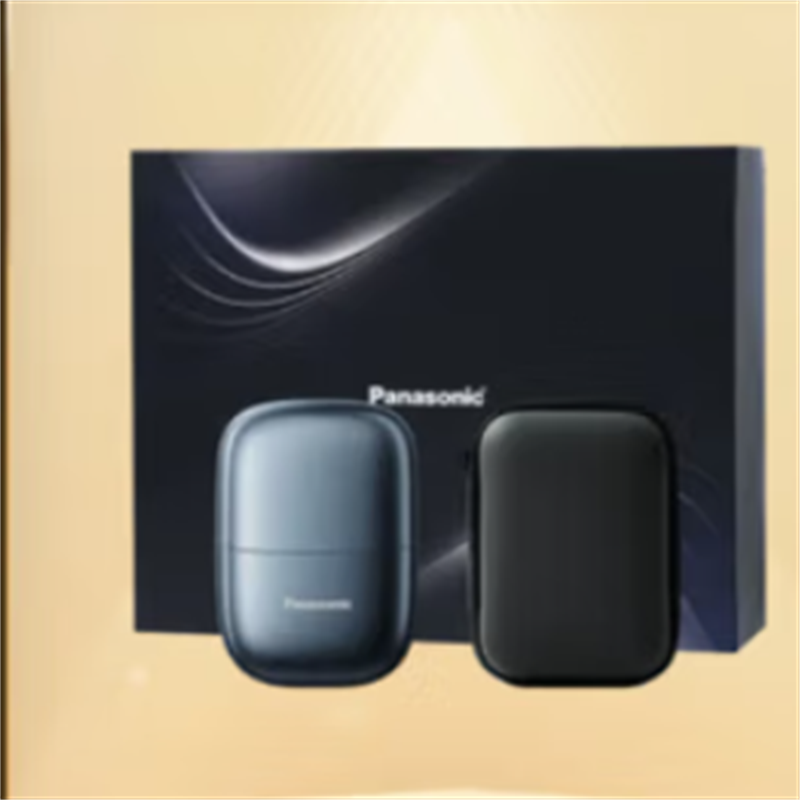 松下(Panasonic)剃须刀ES-CM21白色剃须刀电动刮胡刀小方盒mini便携款进口往复式高清大图