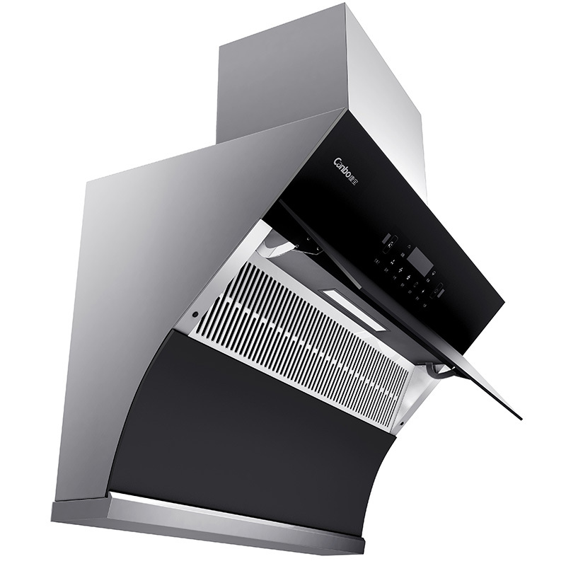 康宝侧吸抽油烟机19m06/min大吸力 热干洗热化油自动清洗 负离子