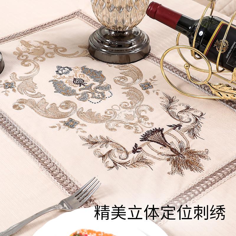 家柏饰(CORATED)欧式茶几桌布布艺长方形圆形餐桌布椅子套罩椅垫套装家用高清大图