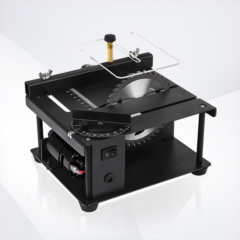 微型精密台锯迷你理线家电锯小型家用台锯便携式木工推台锯多功能切割