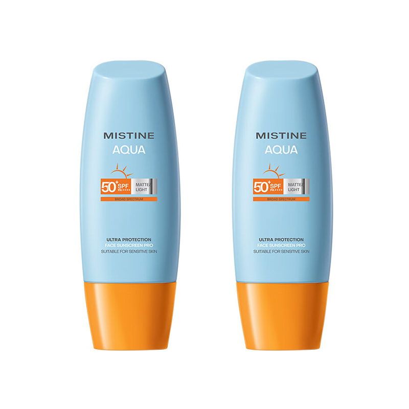 蜜丝婷(Mistine) 水漾修护防晒霜SPF50+PA+++ 60ml(小黄帽)*2支装
